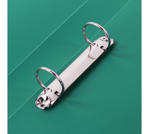 Папка на 2 кольцах STAFF, 40 мм, зеленая, до 300 листов, 0,5 мм, 225723