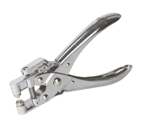 Дырокол металлический на 1 отверстие для люверса BRAUBERG 