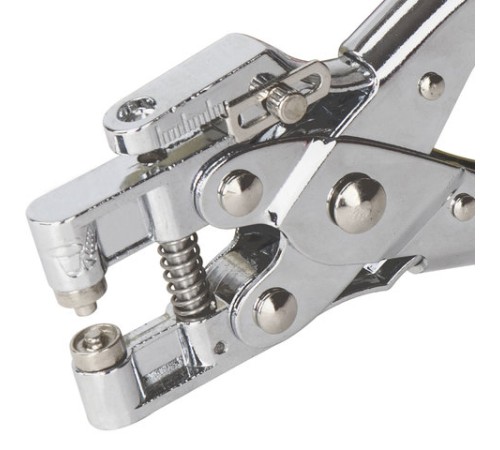 Дырокол металлический на 1 отверстие для люверса BRAUBERG 