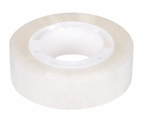 Клейкие ленты 12 мм х 33 м канцелярские STAFF CLASSIC, КОМПЛЕКТ 4 шт., прозрачные, 271260