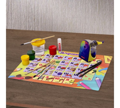 Настольное покрытие ЮНЛАНДИЯ, А3+, пластик, 46x33 см, 