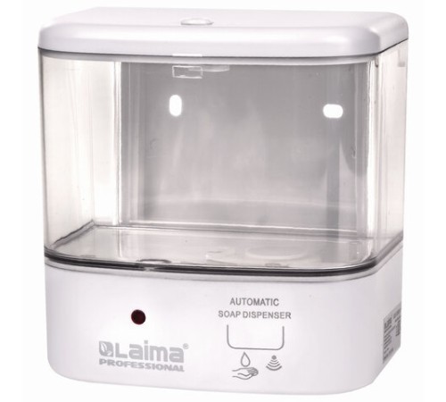 Дозатор для жидкого мыла LAIMA CLASSIC, НАЛИВНОЙ, СЕНСОРНЫЙ, 1 л, ABS-пластик, белый, 607317