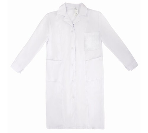 Халат медицинский мужской белый, тиси, размер 52-54, рост 170-176, плотность ткани 120 г/м2, 610761