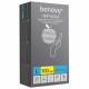 Перчатки нитриловые смотровые 100 пар (200 штук), размер 8-9, L (большой), BENOVY Nitrile Chlorinated