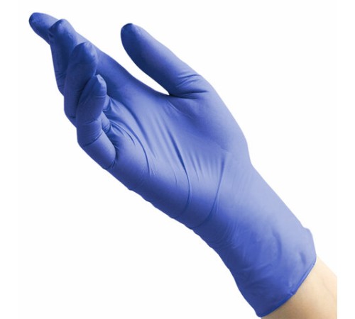 Перчатки нитриловые смотровые 50 пар (100 штук), размер L (большой), сиренево-голубые, BENOVY MultiColor