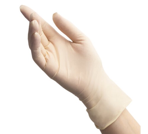 Перчатки латексные смотровые 50 пар (100 шт.), размер М (средний), BENOVY Latex Chlorinated, 21529