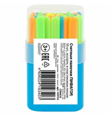 Счетные палочки ПИФАГОР, 50 штук, ассорти, в пластиковом пенале, 104753