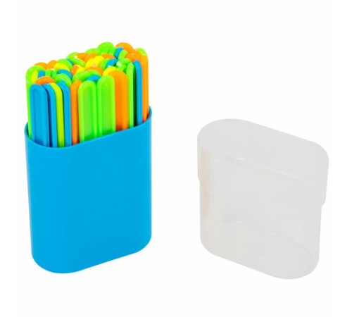 Счетные палочки ПИФАГОР, 50 штук, ассорти, в пластиковом пенале, 104753