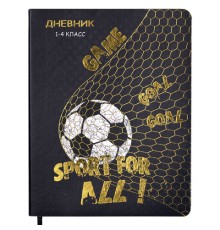 Дневник 1-4 класс 48 л., кожзам (гибкая), печать, фольга, ЮНЛАНДИЯ, 