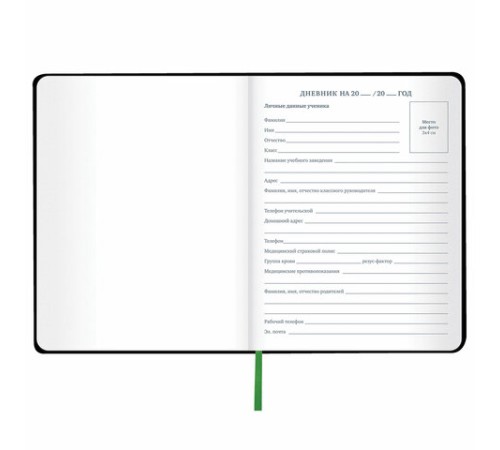 Дневник 1-11 класс 48 л., кожзам (твердая с поролоном), флуоресцентный, BRAUBERG, 