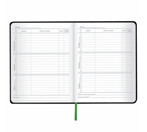 Дневник 1-11 класс 48 л., кожзам (твердая с поролоном), флуоресцентный, BRAUBERG, 