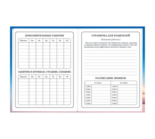 Дневник 1-4 класс 48 л., твердый, BRAUBERG, глянцевая ламинация, с подсказом, 