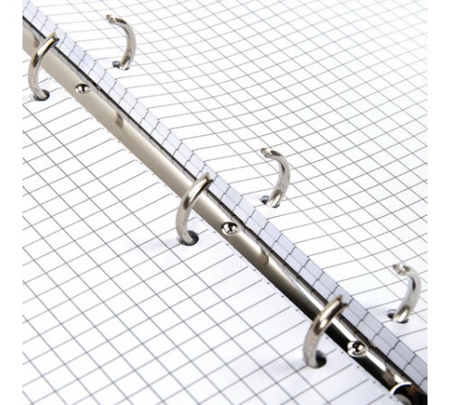 Тетрадь на кольцах А5 (180х220 мм), 80 листов, под кожу, клетка, BRAUBERG VISTA, Inspiration, 112124