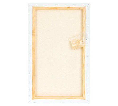 Холст на подрамнике BRAUBERG ART CLASSIC, 30х50 см, 420 г/м2, 45% хлопок 55% лен, среднее зерно, 191657