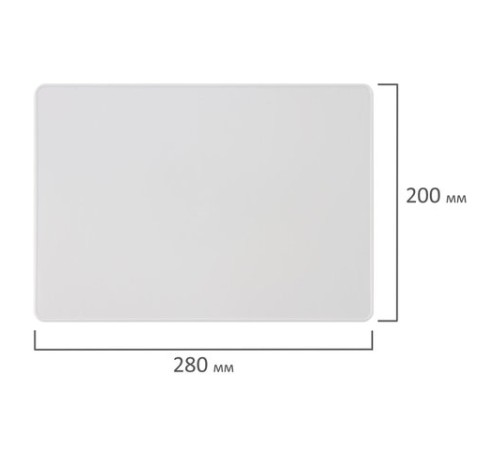 Доска для лепки А4, 280х200 мм, белая, с бортиком, ДЛ-04