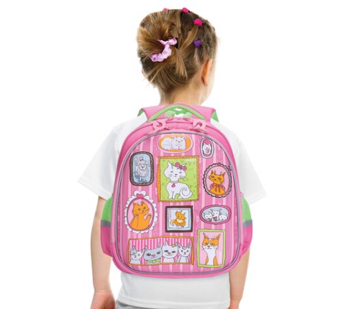 Ранец GRIZZLY анатомическая спинка, 2 отделения, 