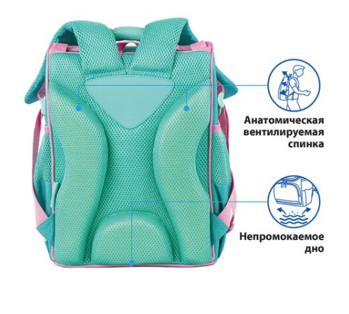 Ранец ПИФАГОР BASIC, с эргономичной спинкой, 