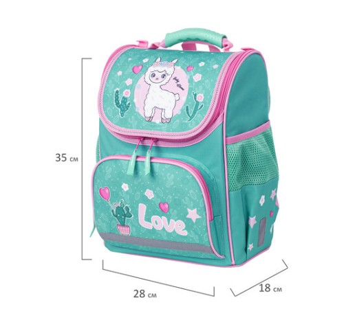 Ранец ПИФАГОР BASIC, с эргономичной спинкой, 