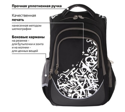 Рюкзак BRAUBERG SPECIAL, 2 отделения, 3 кармана, 