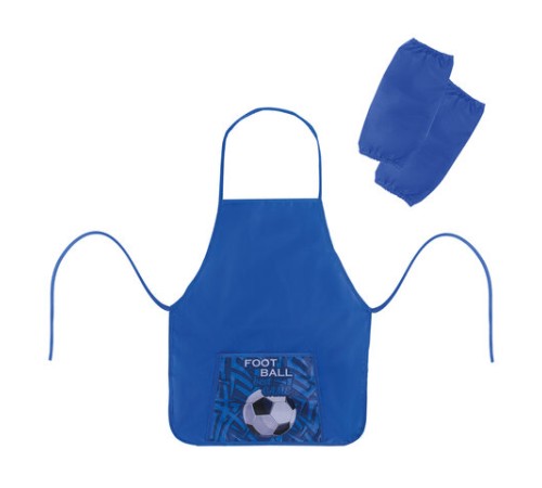 Фартук с нарукавниками ПИФАГОР, 44x55 см, 1 карман, дизайн на кармане, 