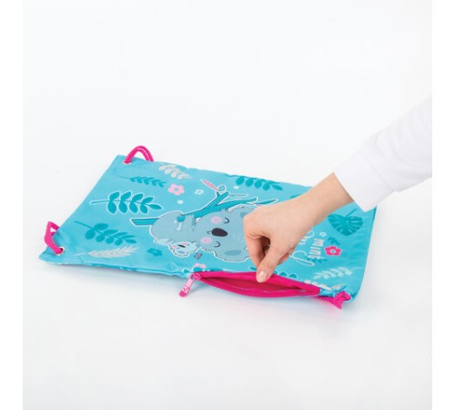 Мешок для обуви BRAUBERG PREMIUM, карман, подкладка, светоотражающие элементы, 43х33 см, Koala, 270282