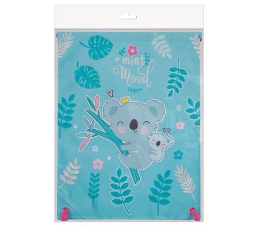 Мешок для обуви BRAUBERG PREMIUM, карман, подкладка, светоотражающие элементы, 43х33 см, Koala, 270282