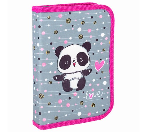 Пенал с наполнением BRAUBERG, 1 отделение, 1 откидная планка, 24 предмета, полиэстер, 21х14 см, 