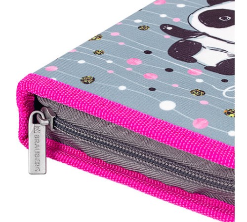 Пенал с наполнением BRAUBERG, 1 отделение, 1 откидная планка, 24 предмета, полиэстер, 21х14 см, 