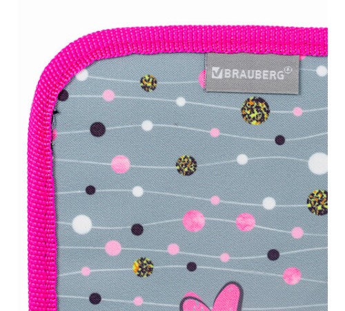 Пенал с наполнением BRAUBERG, 1 отделение, 1 откидная планка, 24 предмета, полиэстер, 21х14 см, 