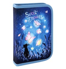 Пенал BRAUBERG с наполнением, 1 отделение, 1 откидная планка, 24 предмета, 21х14 см, 