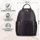 Рюкзак BRAUBERG PODIUM женский, карман-антивор, нейлон, черный, 30х26х12 см, 270814