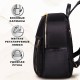 Рюкзак BRAUBERG PODIUM женский, карман-антивор, нейлон, черный, 30х26х12 см, 270814