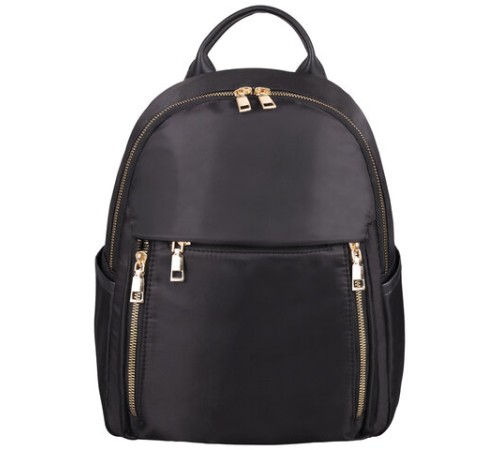 Рюкзак BRAUBERG PODIUM женский, карман-антивор, нейлон, черный, 30х26х12 см, 270814