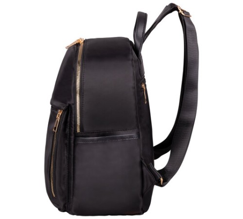 Рюкзак BRAUBERG PODIUM женский, карман-антивор, нейлон, черный, 30х26х12 см, 270814