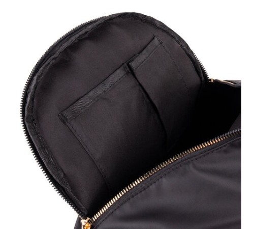 Рюкзак BRAUBERG PODIUM женский, карман-антивор, нейлон, черный, 30х26х12 см, 270814