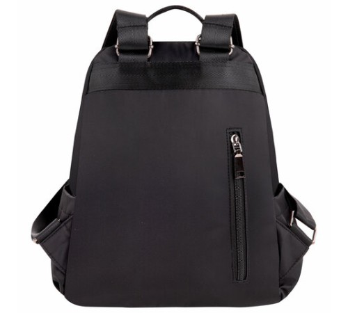 Рюкзак BRAUBERG PODIUM женский, карман-антивор, нейлон, черный, 32х26х15 см, 270815