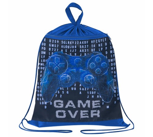 Мешок для обуви BRAUBERG, с петлёй, карман на молнии, полиэстер, 47х37 см, 