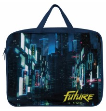 Папка на молнии с ручками BRAUBERG А4, 1 отделение, полиэстер, 80 мм, 