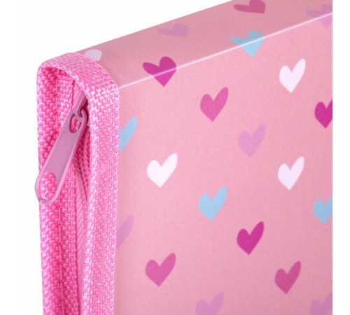 Папка для труда на молнии ЮНЛАНДИЯ А4, 1 отделение, откидная планка, органайзер, 