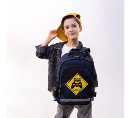 Рюкзак ПИФАГОР SCHOOL, 1 отделение, 3 кармана, 