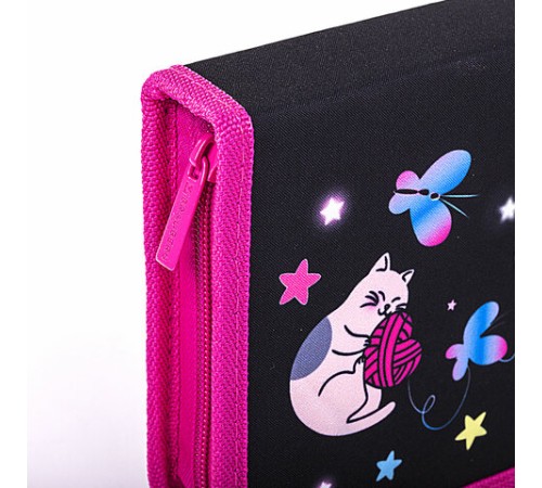 Пенал BRAUBERG с наполнением, 1 отделение, 1 откидная планка, 24 предмета, 21х14 см, 