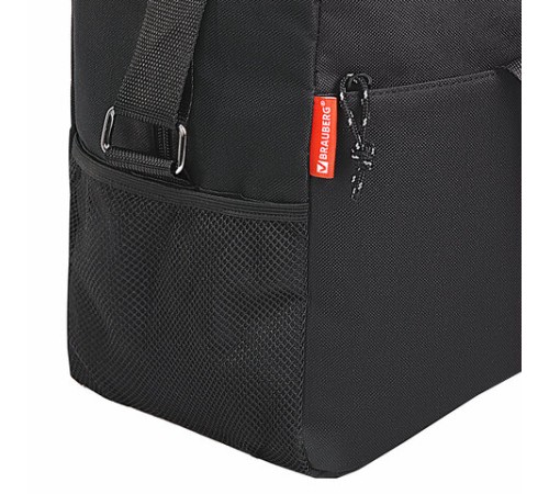Сумка спортивная BRAUBERG MOVE, черная, 45x30x20 см, 271689