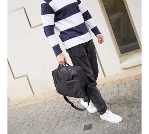 Сумка спортивная BRAUBERG MOVE, черная, 45x30x20 см, 271689