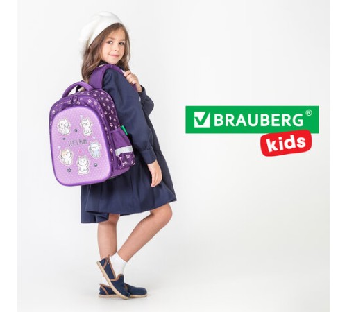 Ранец BRAUBERG KIDS STANDARD, 2 отделения, 