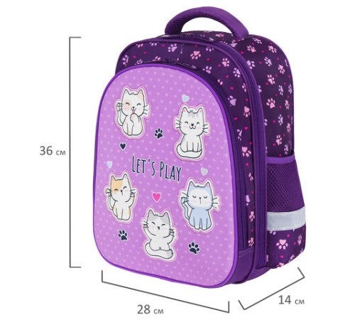 Ранец BRAUBERG KIDS STANDARD, 2 отделения, 