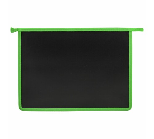 Папка для тетрадей ЮНЛАНДИЯ А4, 1 отделение, пластик, на молнии, 