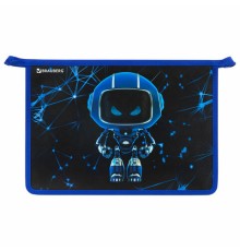 Папка для труда на молнии BRAUBERG А4, 2 отделения, органайзер, 