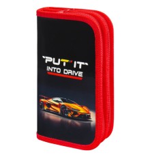 Пенал ПИФАГОР, 2 отделения, ламинированный картон, 19х11 см, 