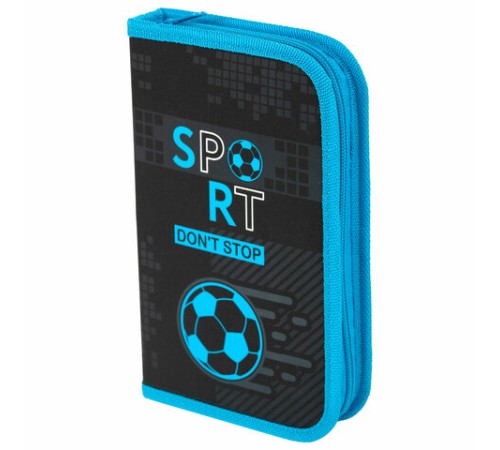 Пенал ЮНЛАНДИЯ, 1 отделение, картон с эффектом soft-touch, 19х11 см, 