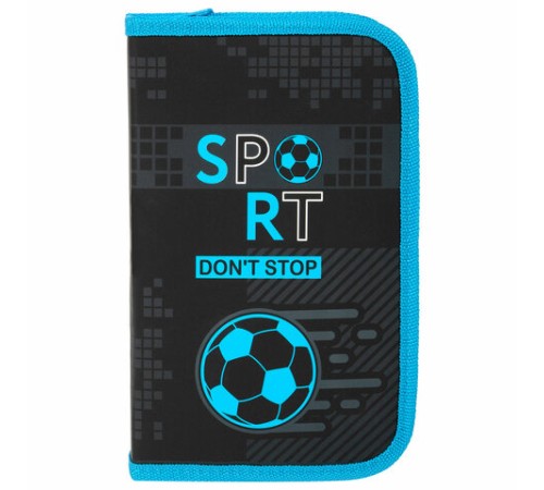 Пенал ЮНЛАНДИЯ, 1 отделение, картон с эффектом soft-touch, 19х11 см, 